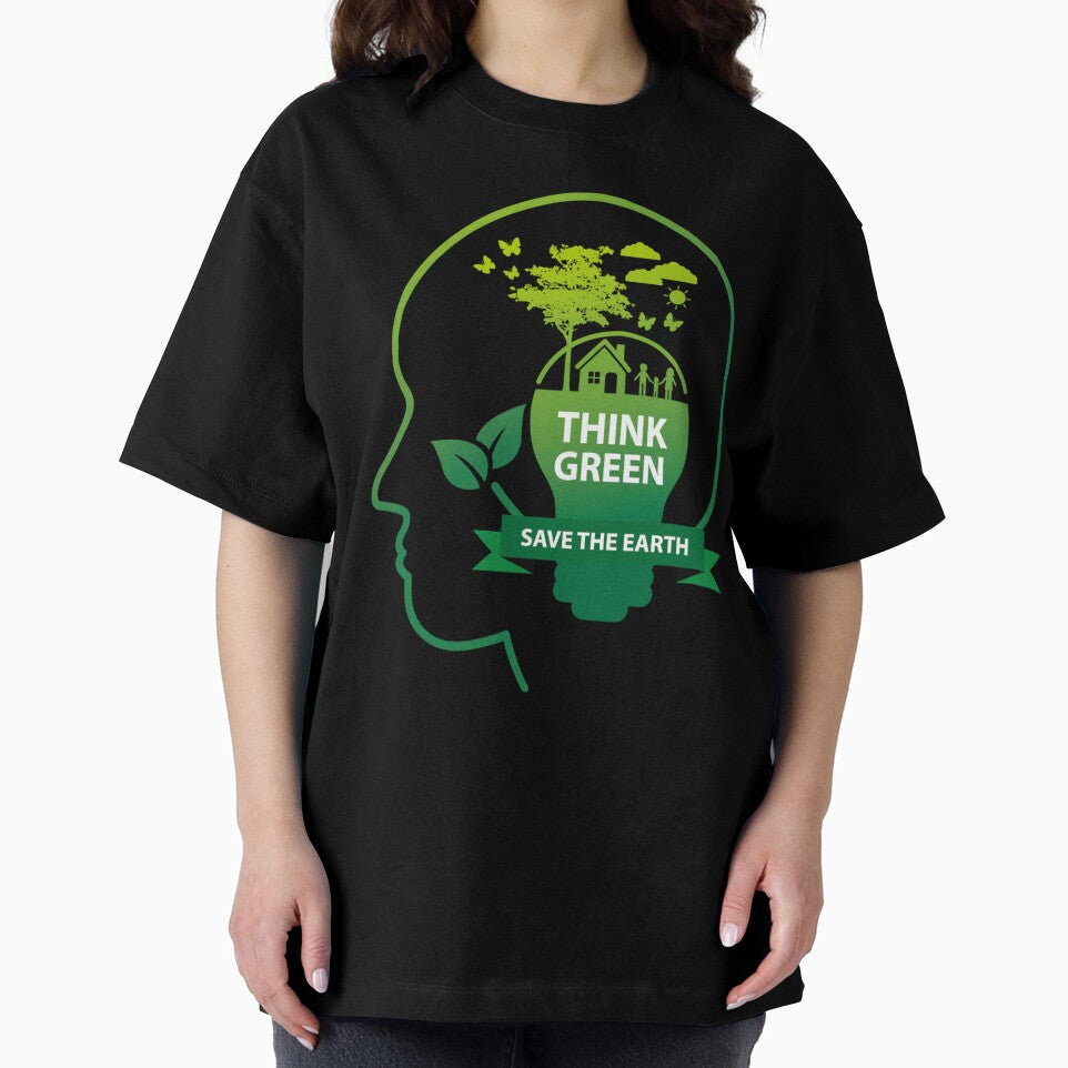 Think Green, Save the Earth - Eco-Mindfulness Art for Planet Advocacy by Black_Art