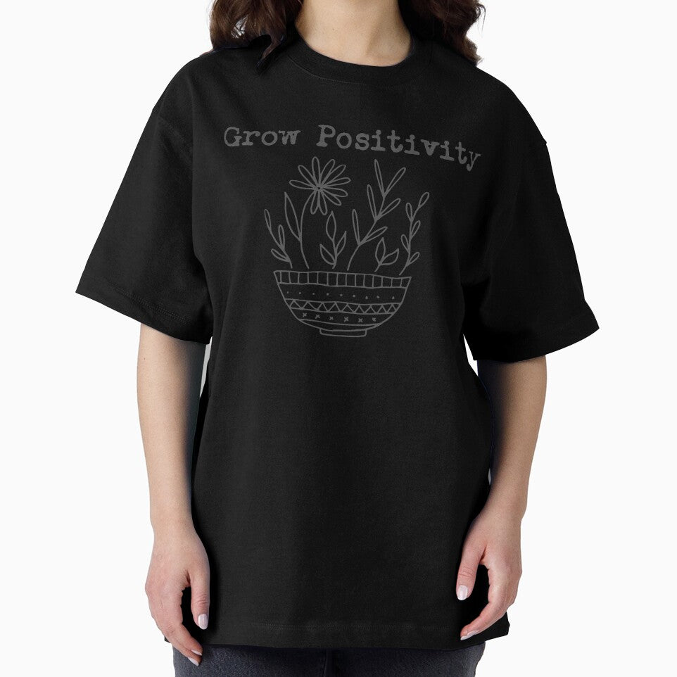 Grow Positivity | Funny Plant | Plant Mom | Succulent | House Plants | Plants | Plant Lady | Plant Lover | Gardener | Gardening | Plant on a Stool by ShoniwDesigns