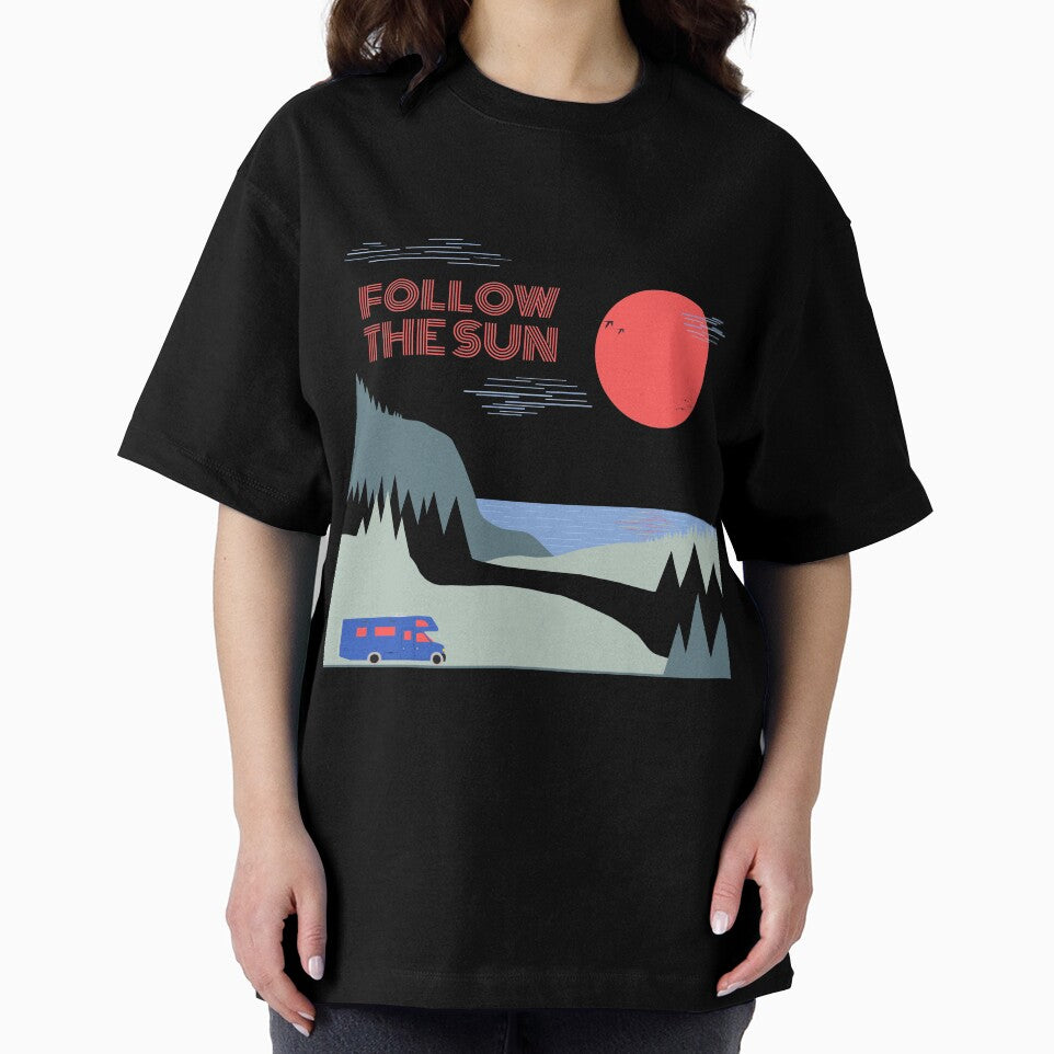 Sunset Adventure Sun Camping Mountains Sea Campervan by CreatDifference