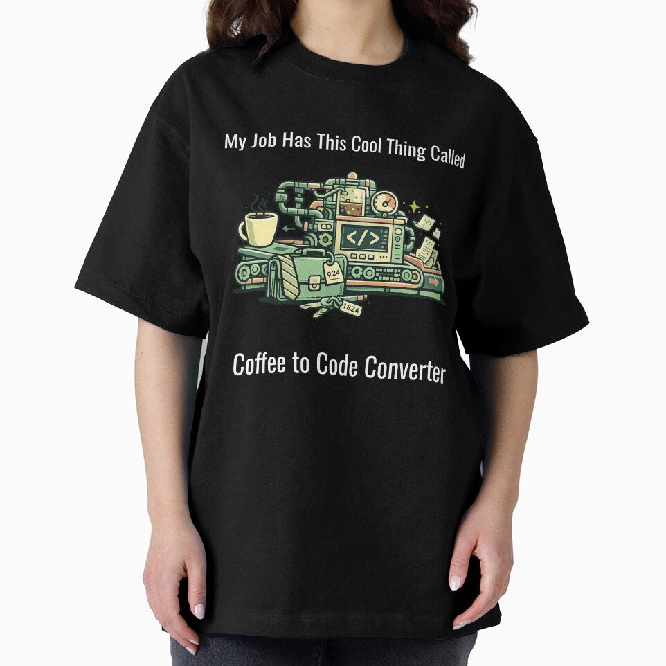 Coffee to Code Converter – Funny Programmer Office Humor Design by SillentDesign