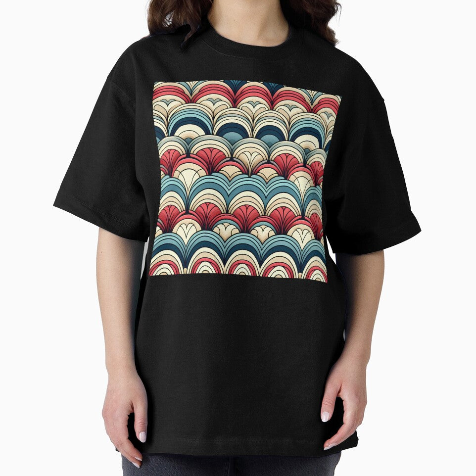 Retro Vintage Geometric Abstract Art 70s & 80s Color Palette by RadiantFoxTees
