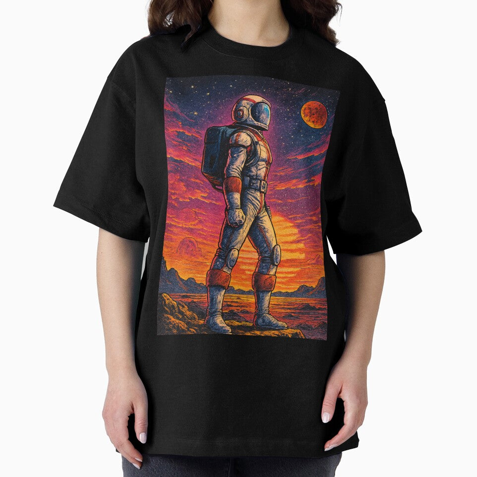 Retro Astro Soldier: Science Fiction Martian Explorer by JonelleTshirts