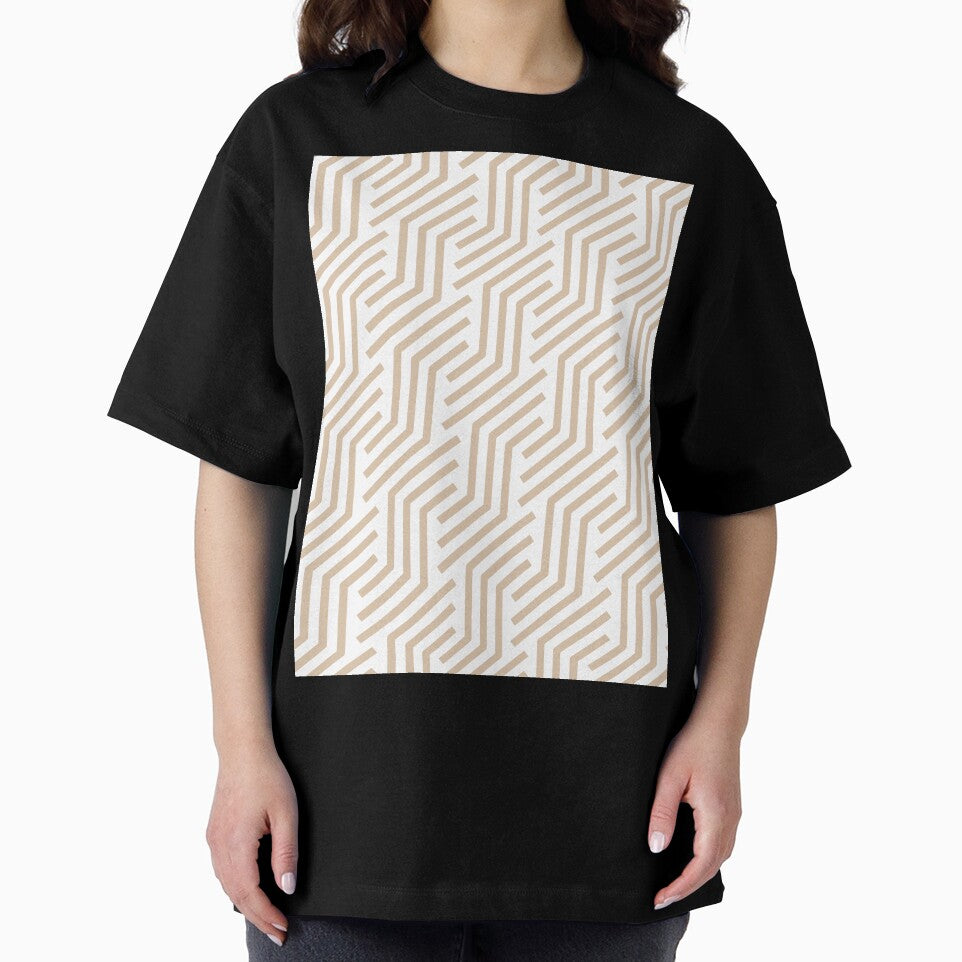 Brown and White Tessellation Line Pattern 21 Pairs DE 2022 Trending Color Cliff's View DEC720 by ColorOfTheYears