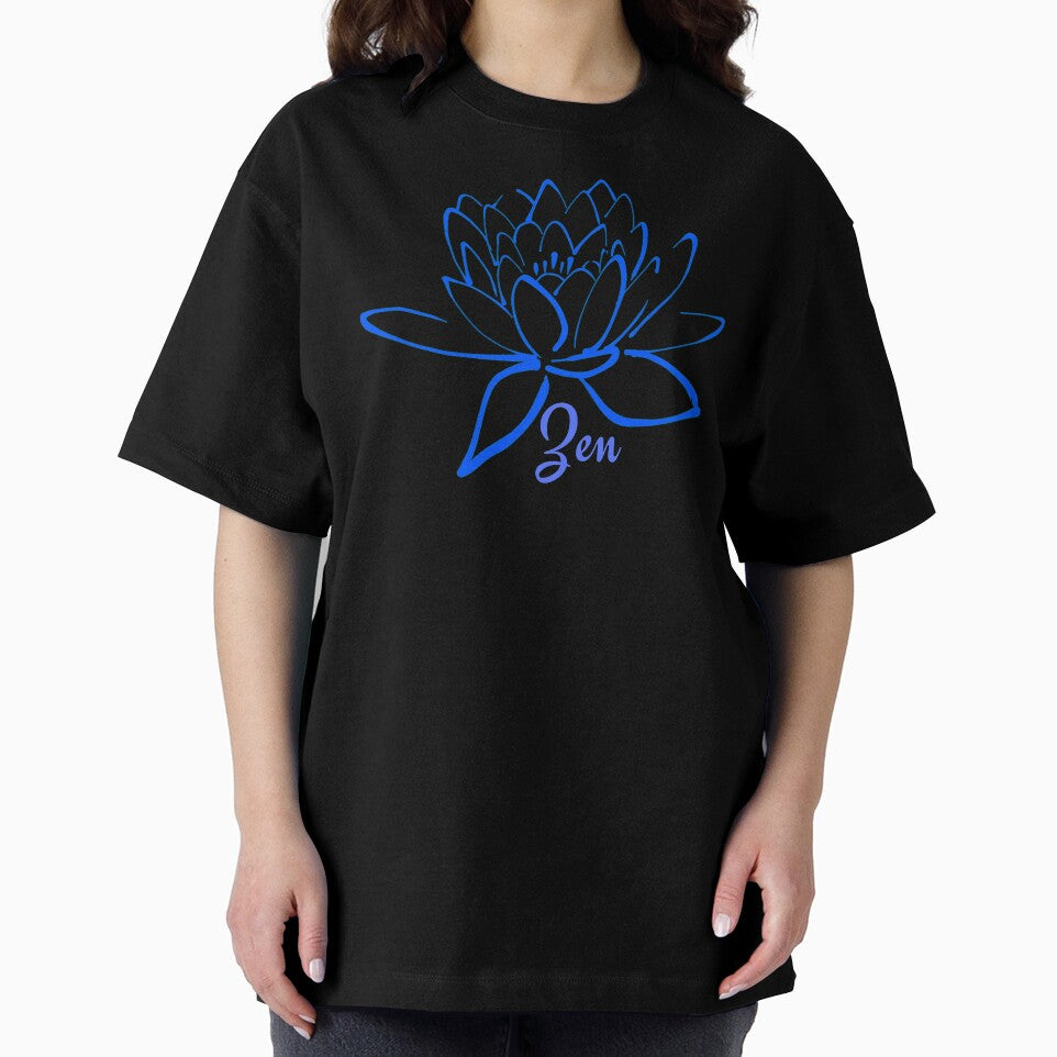 Lotus Zen Flower Blue - Yoga Meditation by Paulele
