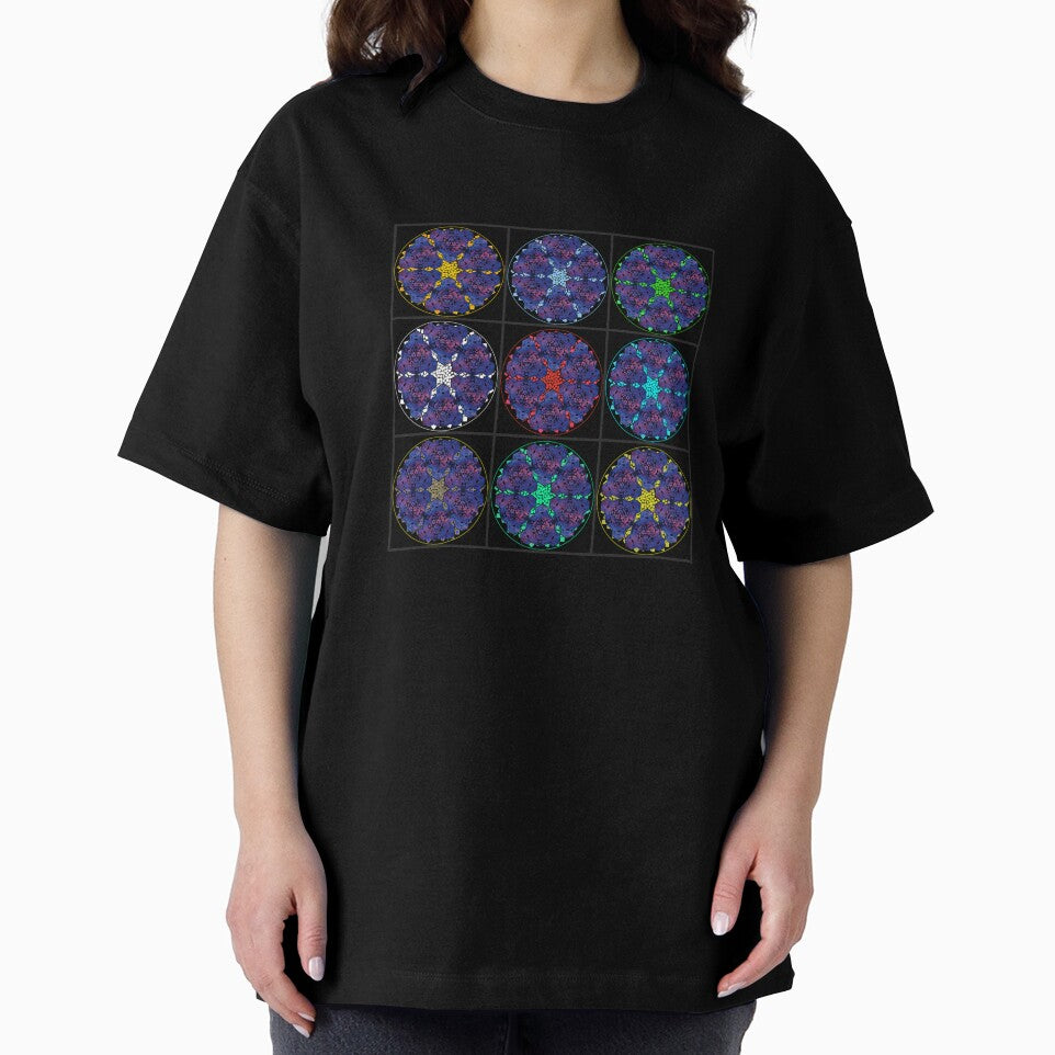 Dark Red Blue Sky Cube Mandala Star & CircleVisions Wall Of Fame by createVisions