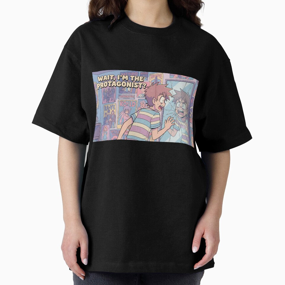 Wait I'm The Protagonist - Retro Anime Meta Quote by Midnight Replay