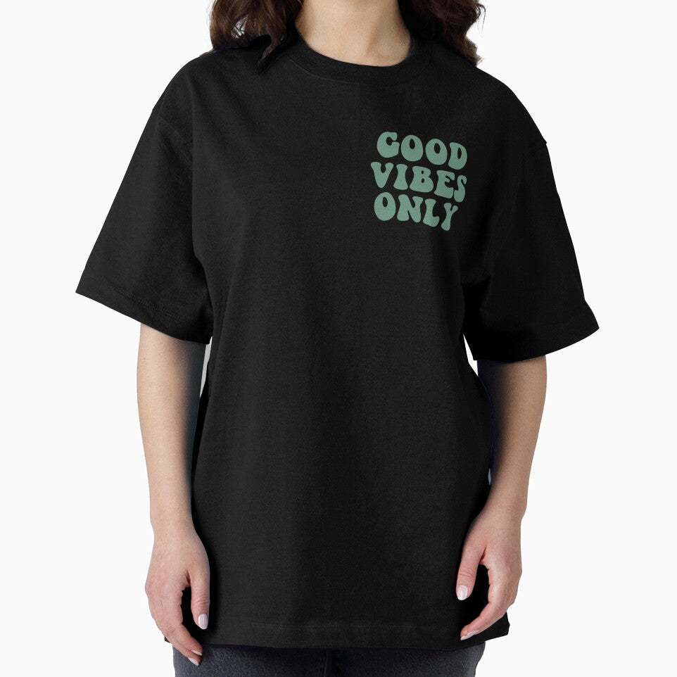 Good Vibes Only Green Typography by Viktoriia13