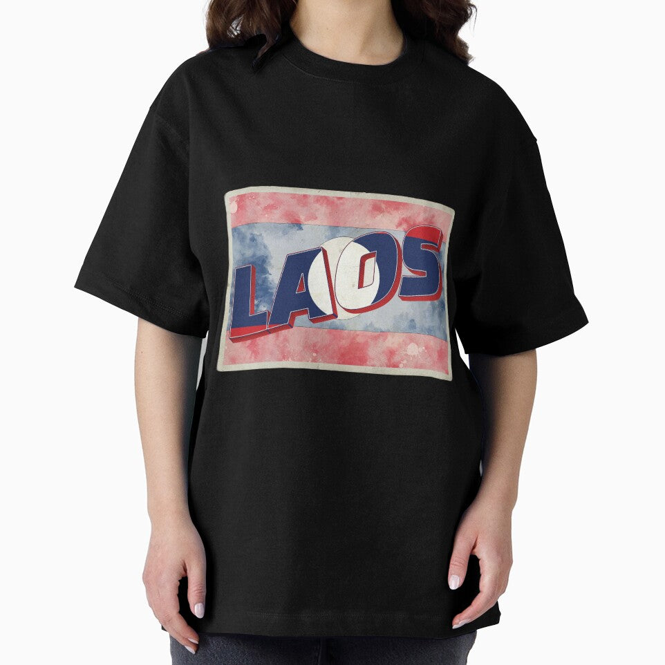 Laos Vintage style retro souvenir by DeveloperProp0