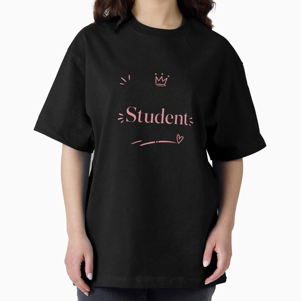 Hustle Student Life Cute Motivational Typography Design by Sanika arts