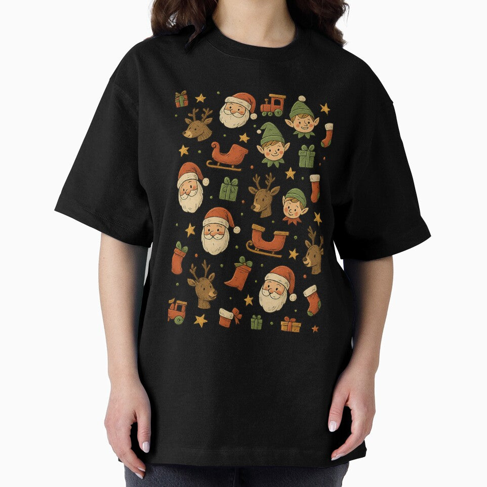 Christmas Pattern – Santa, Elf, Reindeer & Holiday Gifts by SnapLabDesigns