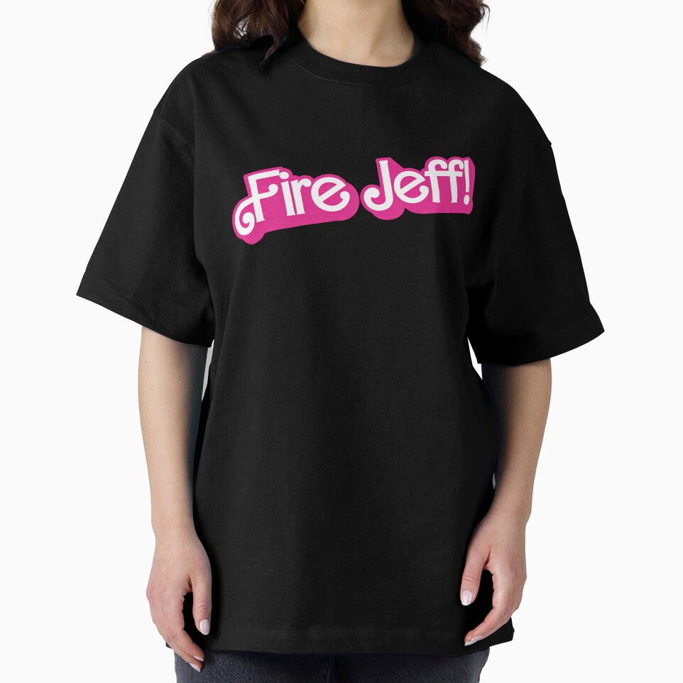 Fire Jeff Funny Bold Pink Quote Graphic by margamPagenberg