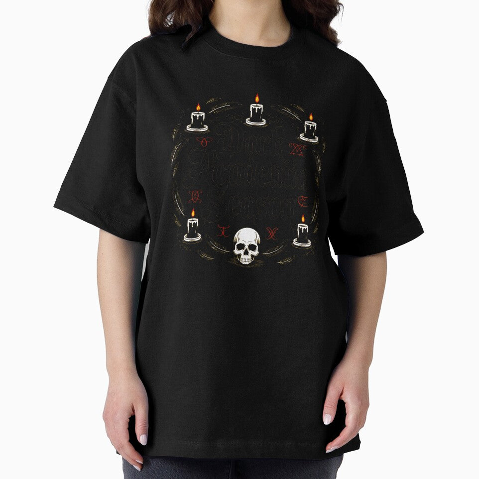 Dark Academia Aesthetic Gothic Skull Candle Design by Amanda's Factory