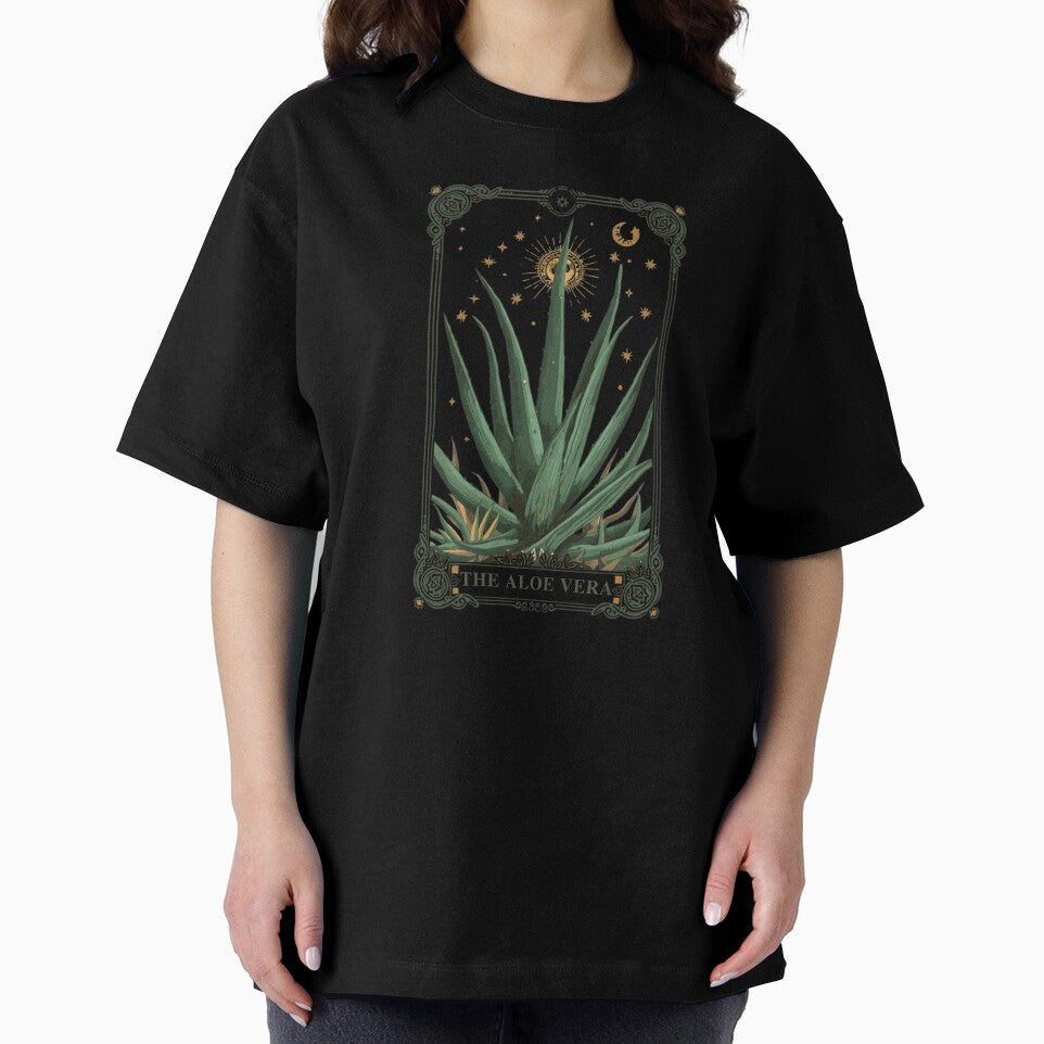 Vintage Aloe Vera Tarot Card Art - The Aloe Vera Botanical by VeroChaos