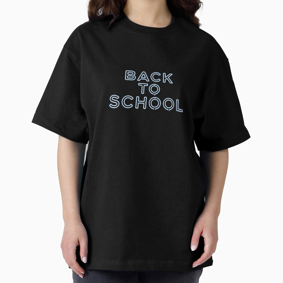 Back to School Neon Sign - Electric Blue Glow Text by spectomine
