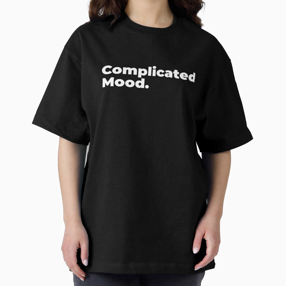 Minimalist Relatable Quote “Complicated Moodf” Black Aesthetic Typography Design by diahsariw