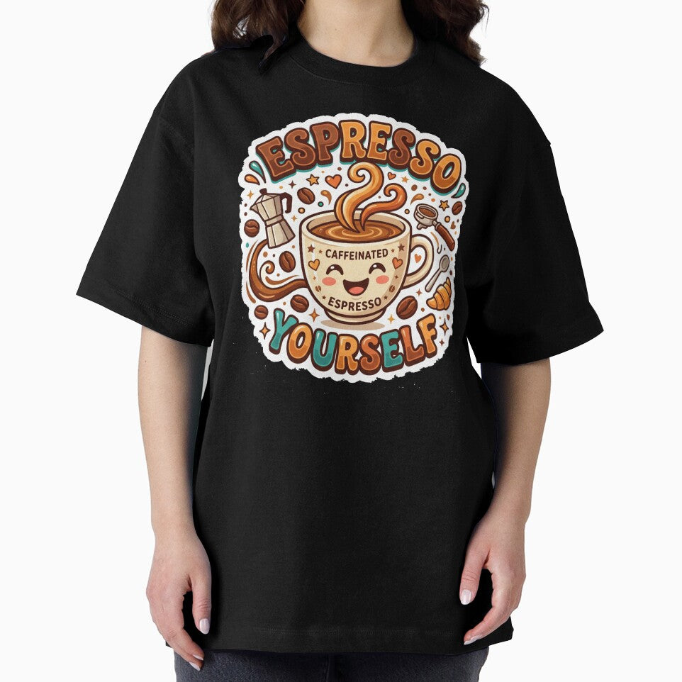 Espresso Yourself Funny Coffee Lover Design by Pixel Analytics
