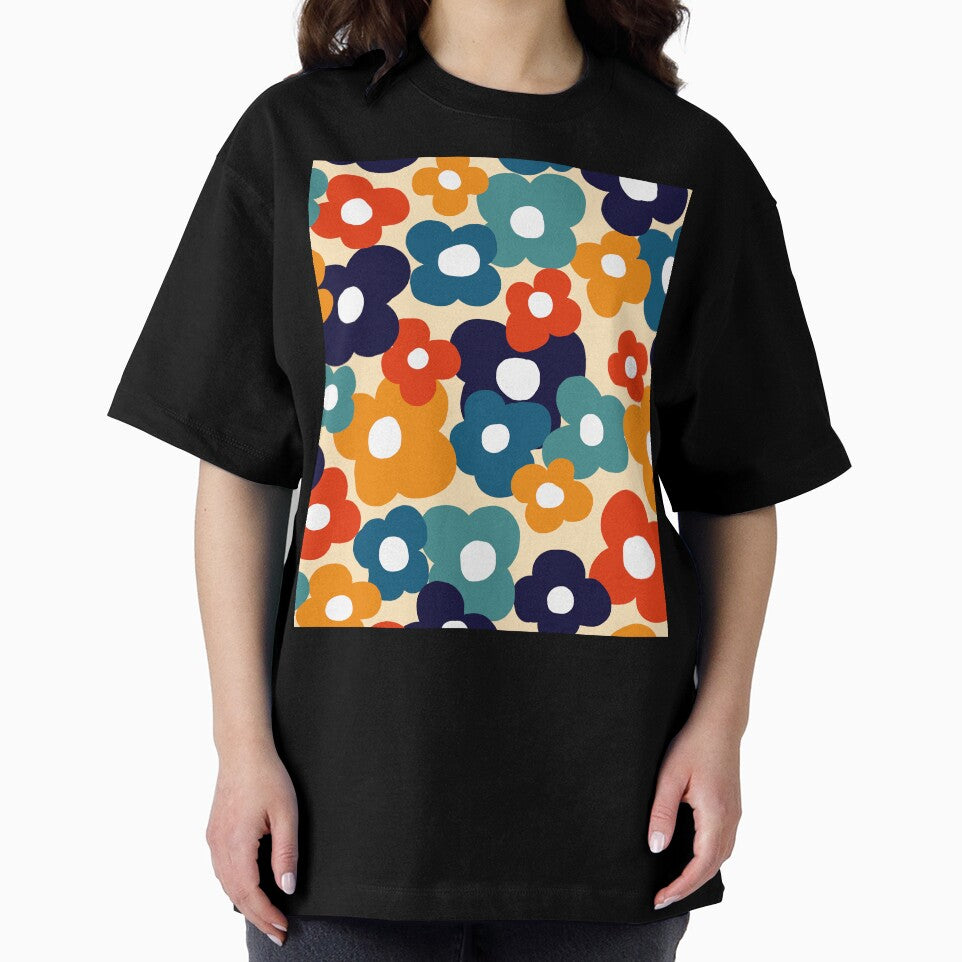 Cute 70s Vintage Retro Flower Power Pattern by Deutschic