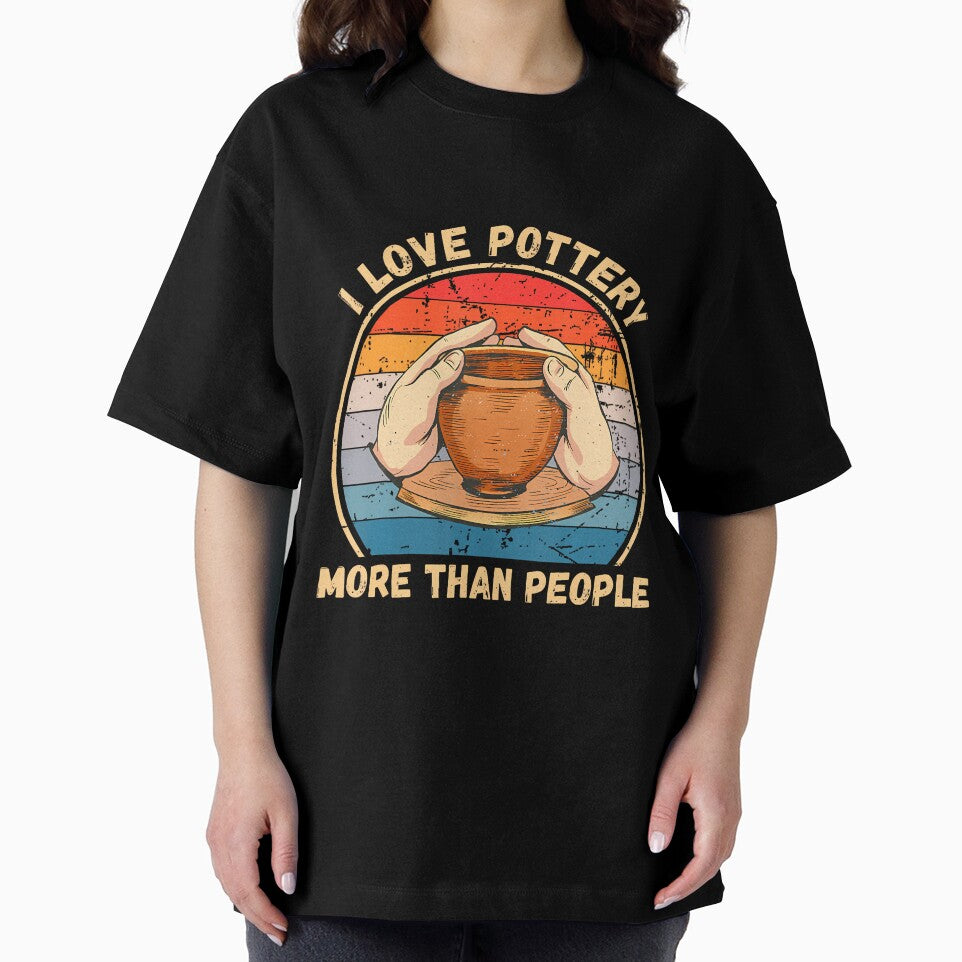 Vintage I Love Pottery More Than People Pottery Clay Lover by scottsurswab