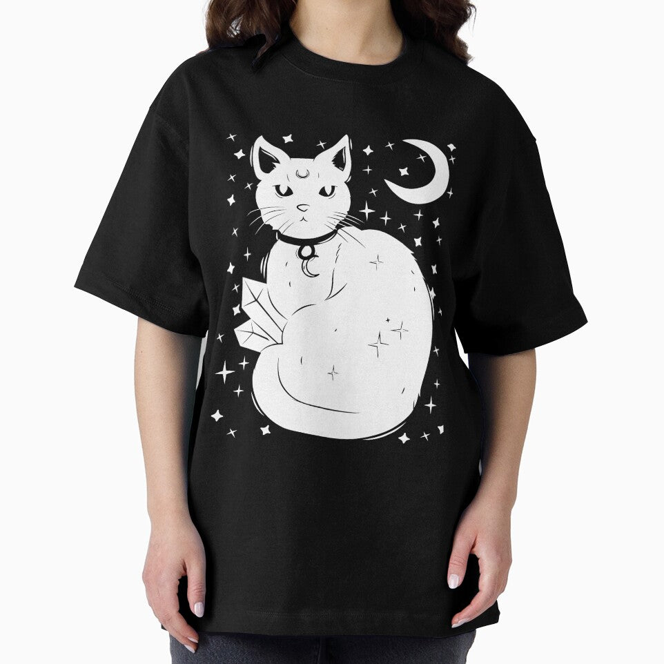 Crescent Moon Crystal Cat by LadyZodiac