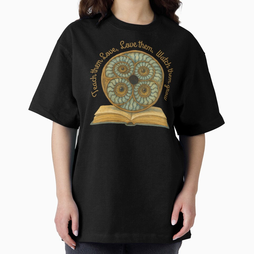 Teach them Love, Love them, Watch them grow with Amonite Crystal Geometric Art by ArtDesignTp