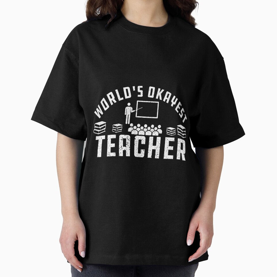 World's Okayest teacher Funny Gift For teachers by alipapi