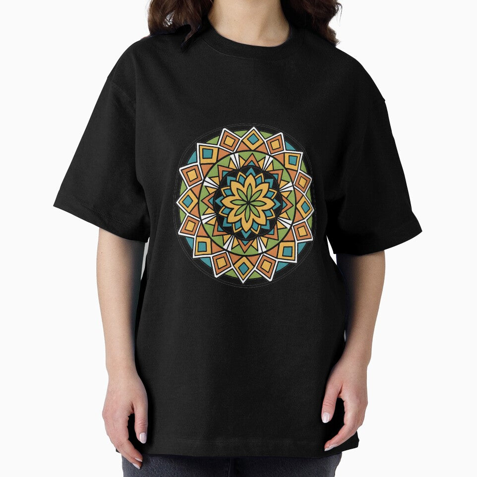 Geometric Mandala – Bold 70s Color Palette by LMDIGITAL6