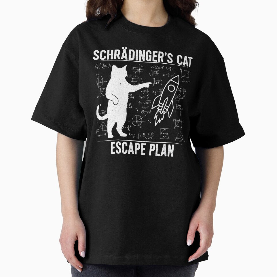 Schrödinger's Cat Escape Plan Science Humor by rafalZielinski