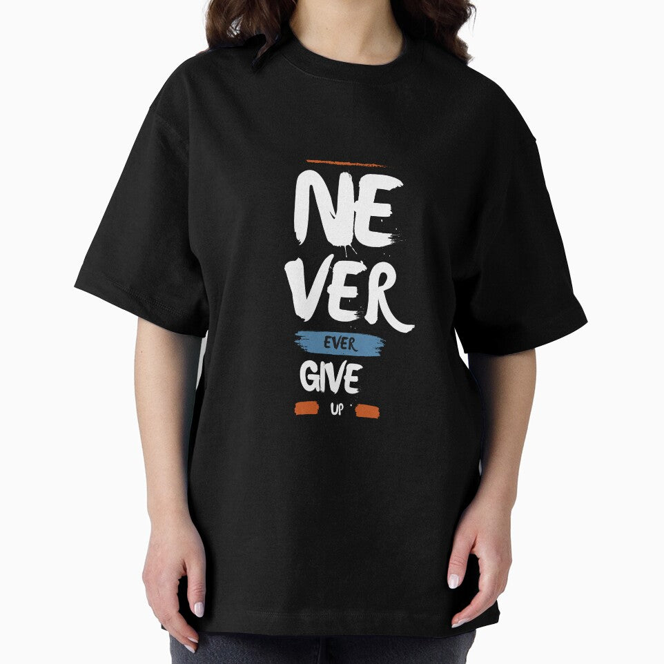 Never Ever Give Up Motivational Quote by FlammableTacoTS