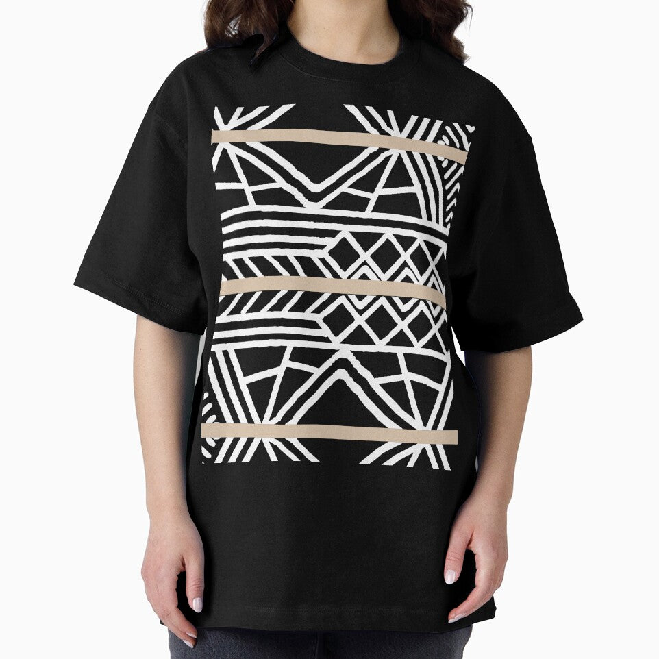 Brown Black and White Mud Cloth Stripes Pattern Pairs DE 2022 Trending Color Cliff's View DEC720 by ColorOfTheYears