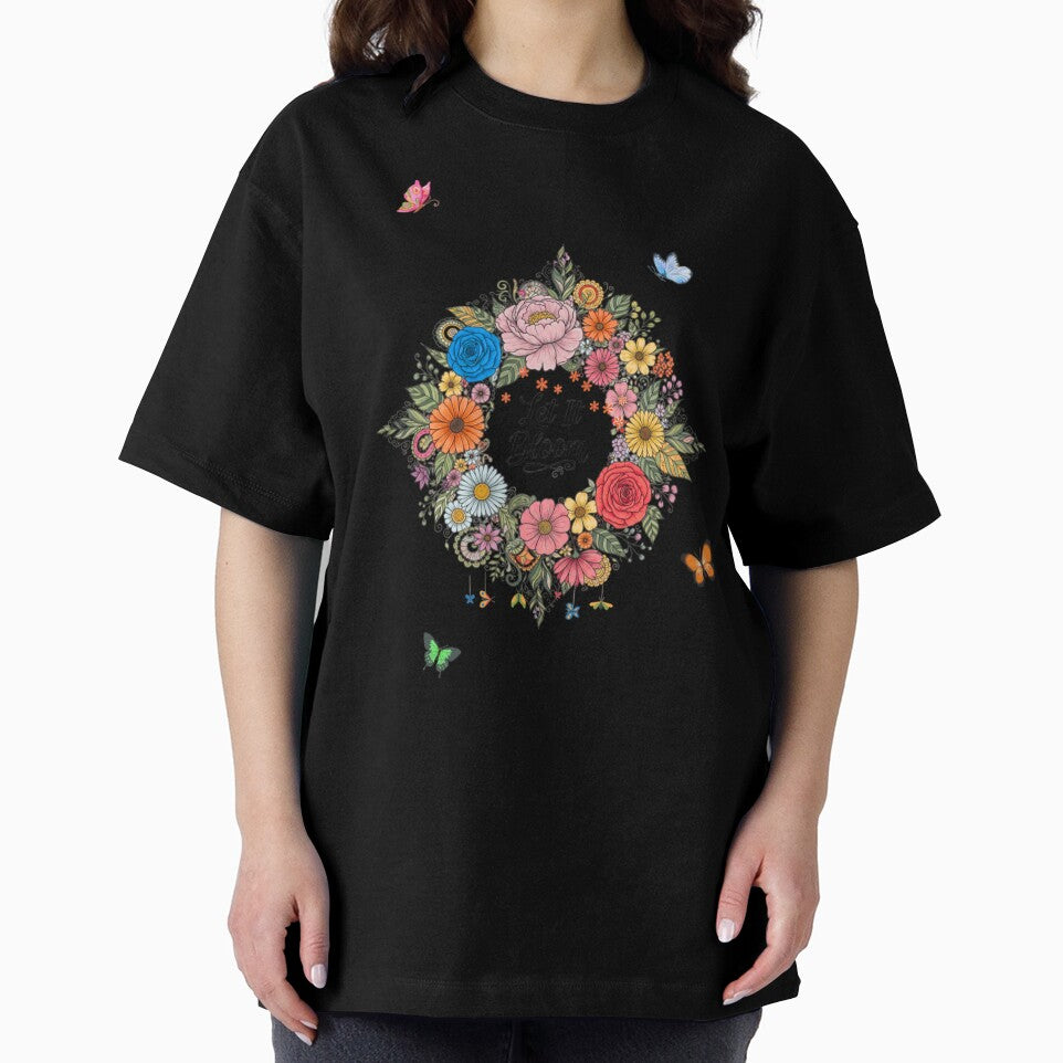 Let It Bloom – Floral Positive Vibes Design by hiraum