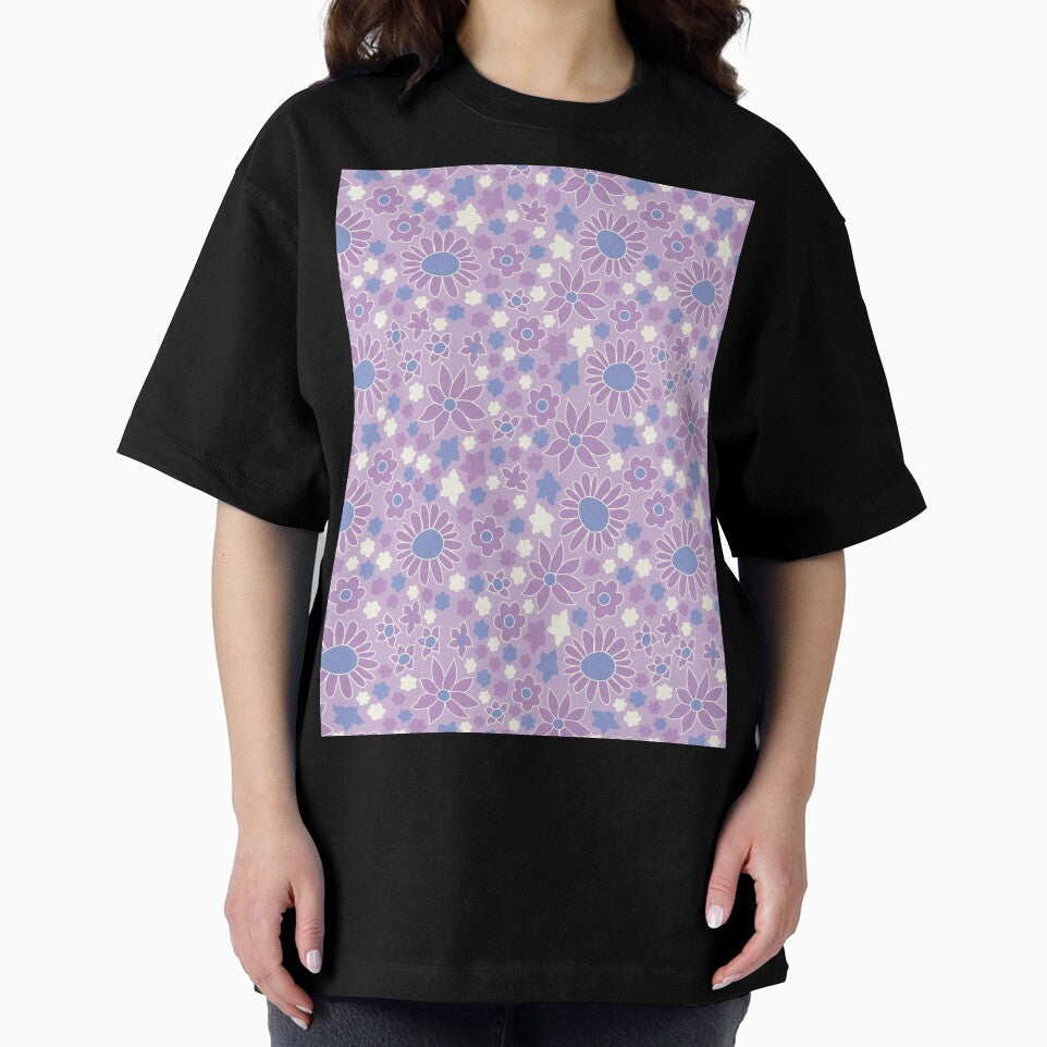 RETRO FLOWER POWER PURPLE by blomastudios