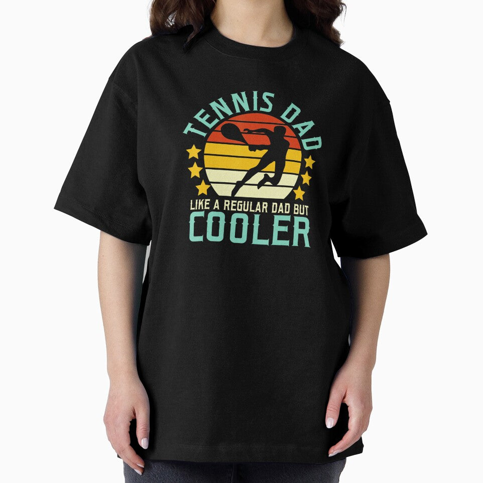 Tennis Dad Like A Regular Dad But Cooler Retro Tennis by WayTBeenkenArt