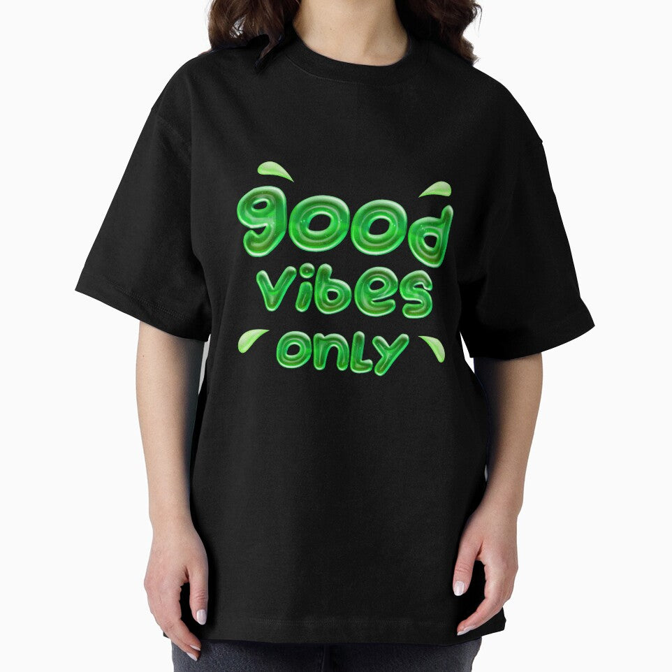 Good Vibes Only ( green ) Positive and Motivational Quote by RomeoSketches