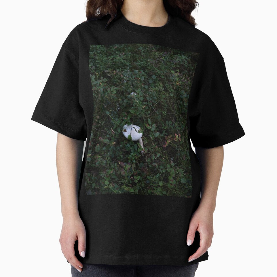 Hidden White Mushroom in Forest by creativevandal