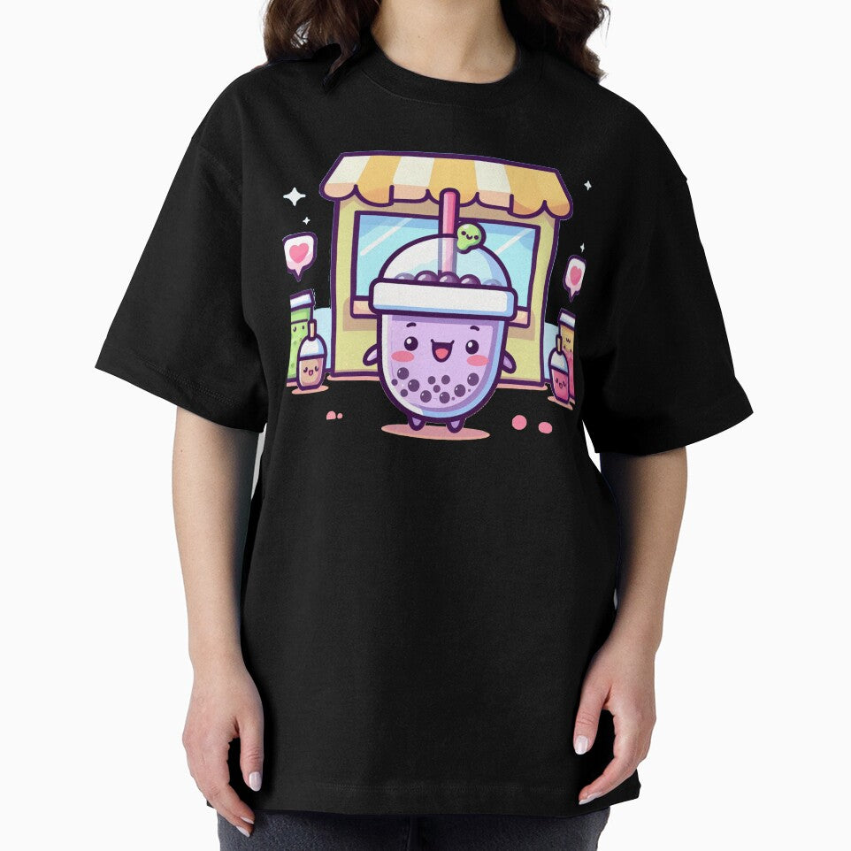 Purple bubble tea boba shop for stickers and more by SaraDatCool