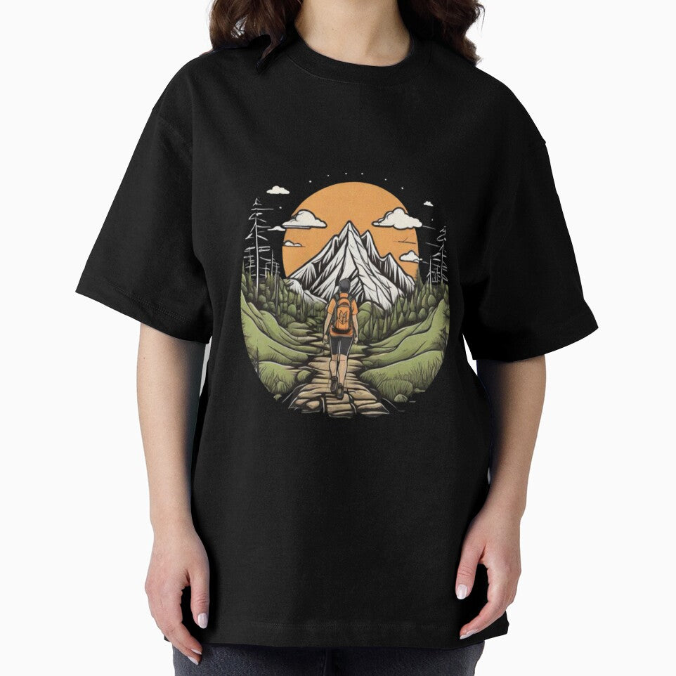 hiking in mountains by Ahmed Graphic