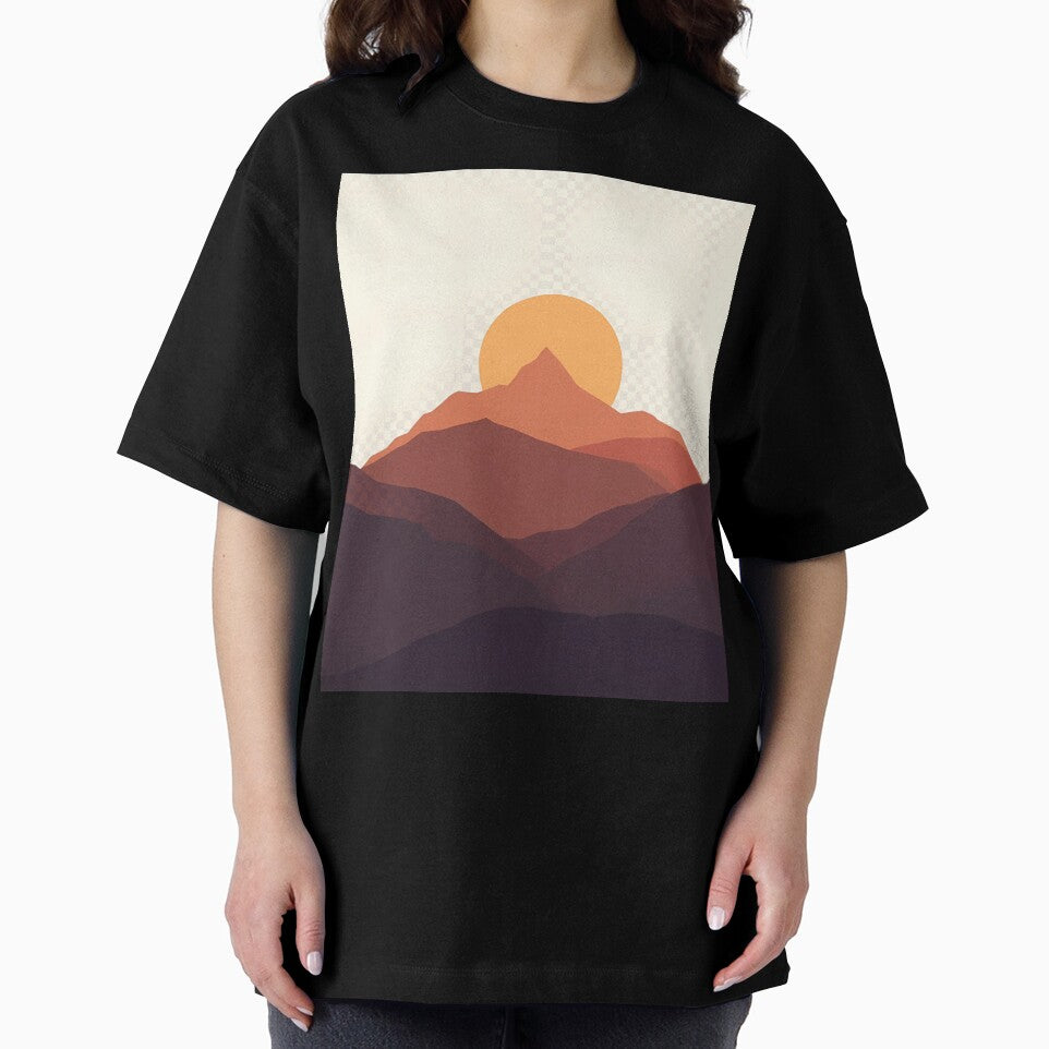 Minimalist Mountain Silhouette | Nature Lover Design | Outdoors Gift by The Print Hub