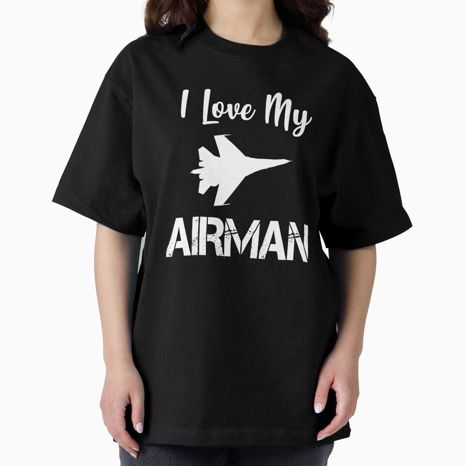 I Love My Airman Trained To Fly Airplane Gift by Bendthetrend