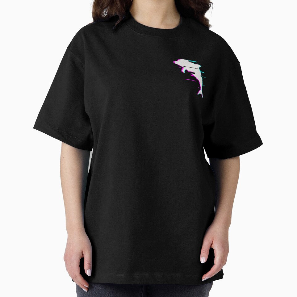 Dolphin Aesthetic Vaporwave Gift Gift Glitch Effect Dolphin by D-C-Designs