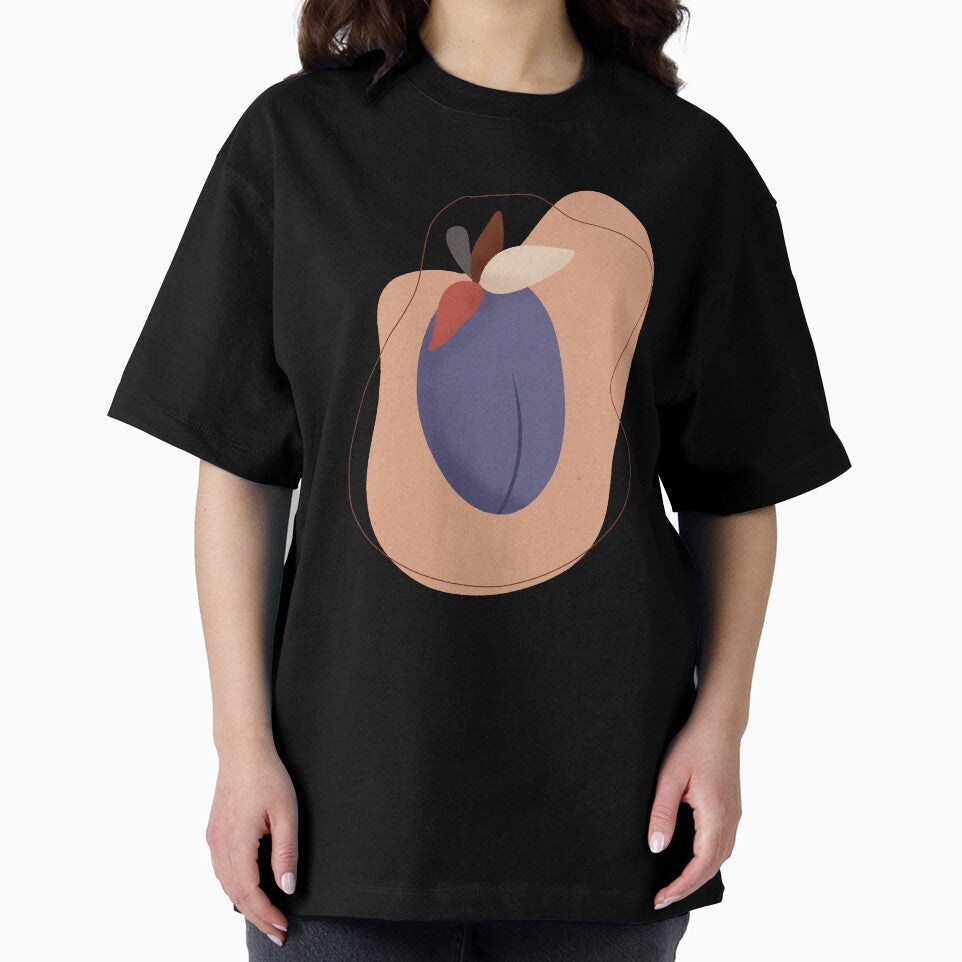 Modern Plum, Fruit illustration by Ana Moguš