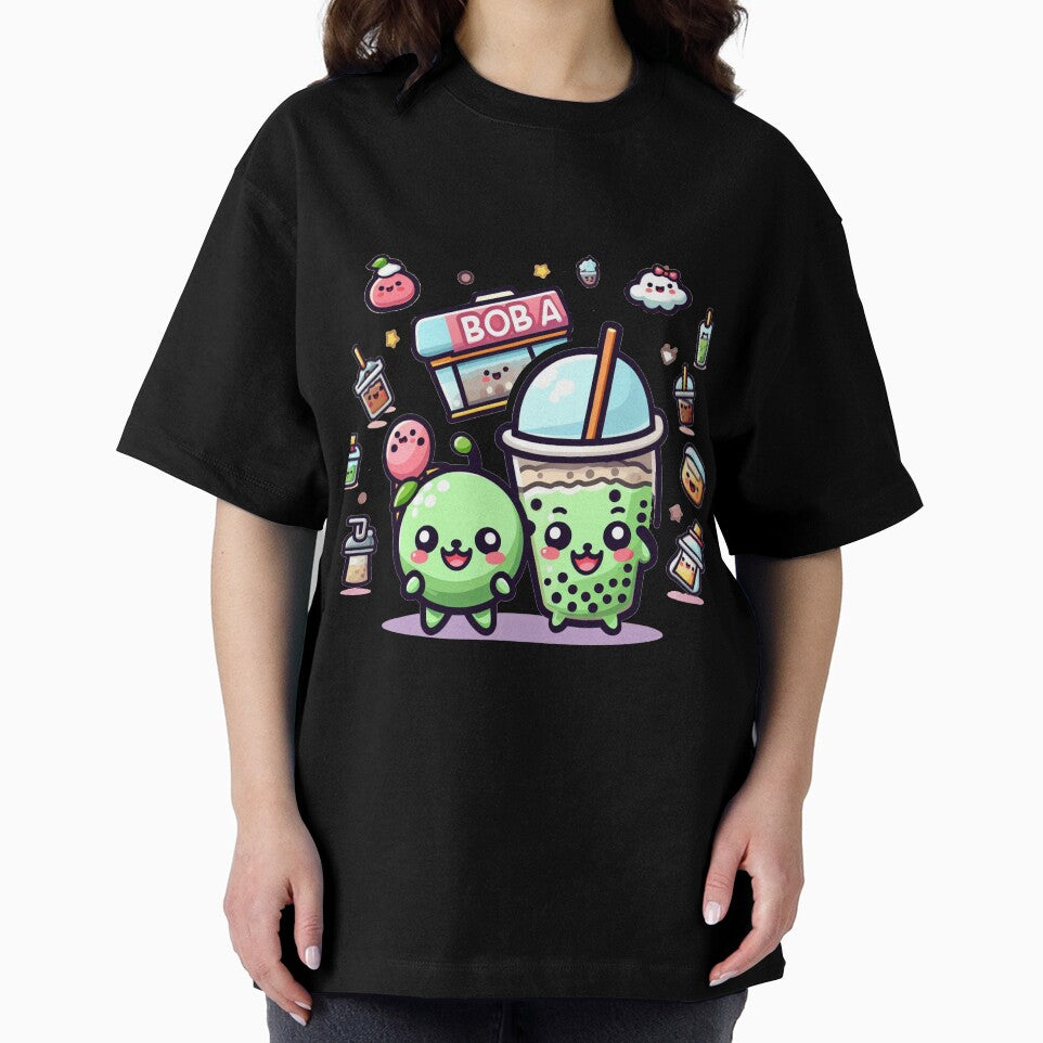 Bubble tea party with a boba shop stickers and more by SaraDatCool