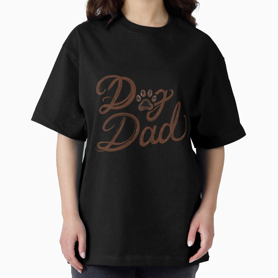 Dog Dad Handwritten Script with Paw Print by MoodMammal