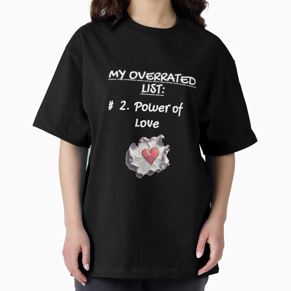 My Overrated List: #2. Power of Love| Minimalist Satire Design by PunArtistry