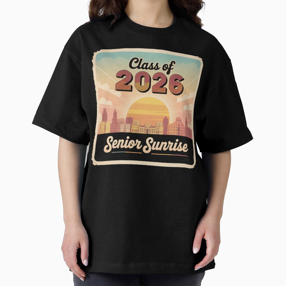 Class of 2026 Senior Sunrise Retro Vintage Poster Design by Prints-by-Olaf