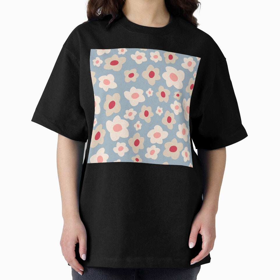 Retro Floral Surface Pattern Blue by scorpiolane