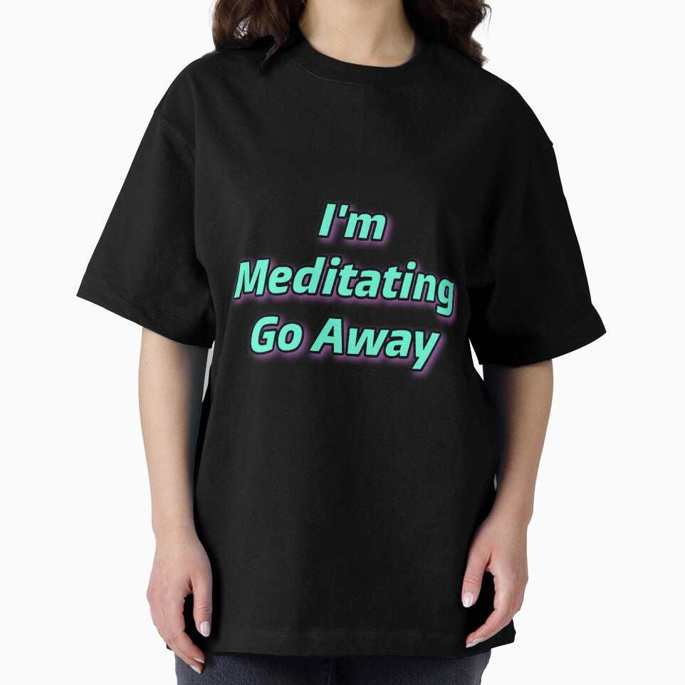 Meditating go away by GemimaRosaArt