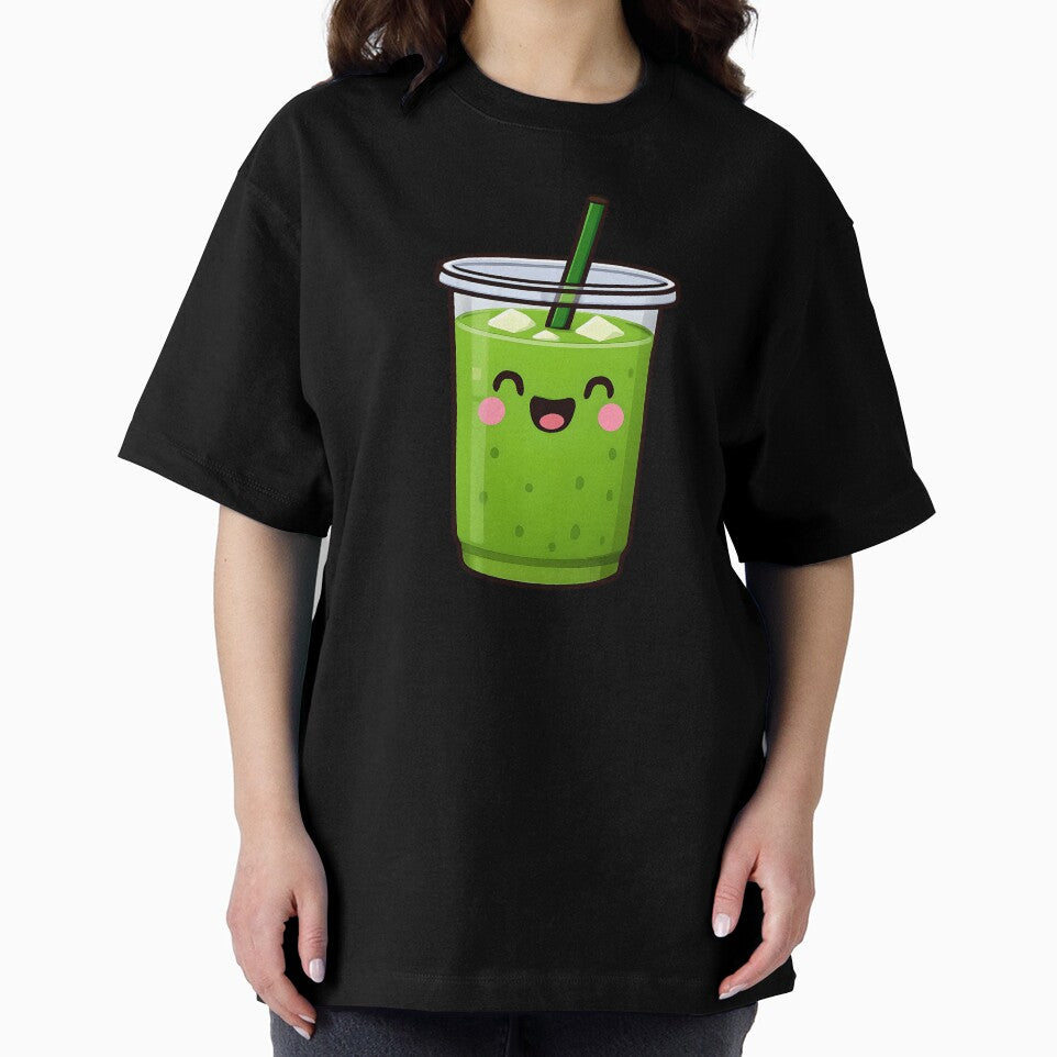 Iced matcha latte illustration by Hallyu Bubble