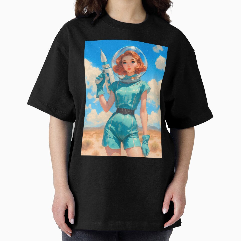 1950s Vintage Sci-fi Pin-up Space Girl by KatanaCreative