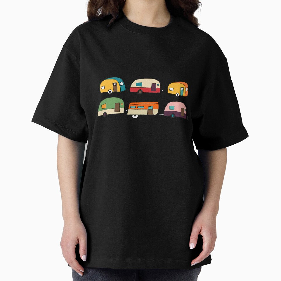 Retro Campers Pink #Midcenturymodern by susycosta