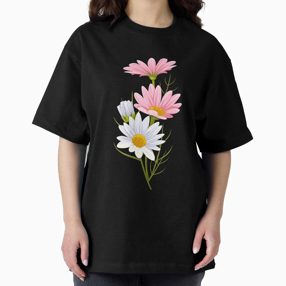 Pink And White Watercolor Spring Flowers by ArtCornerStudio
